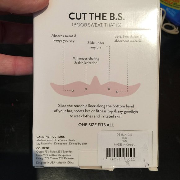 Belly Bandit Don't Sweat-It Bra Liners one Fit All - Picture 6 of 8